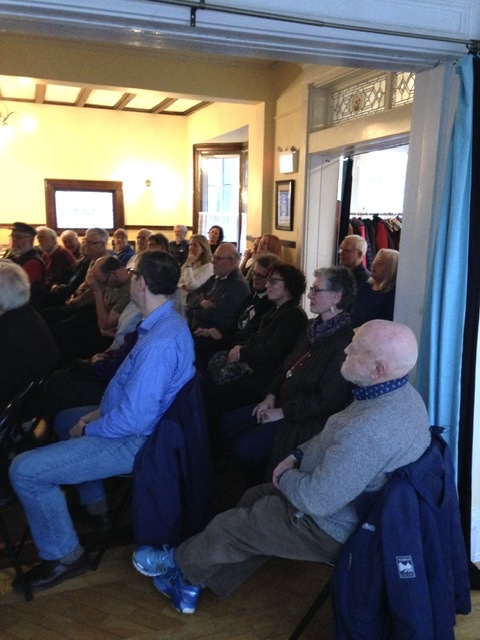 Audience at WTF: What the Folk open mic