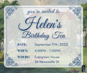 Helen’s Birthday Tea