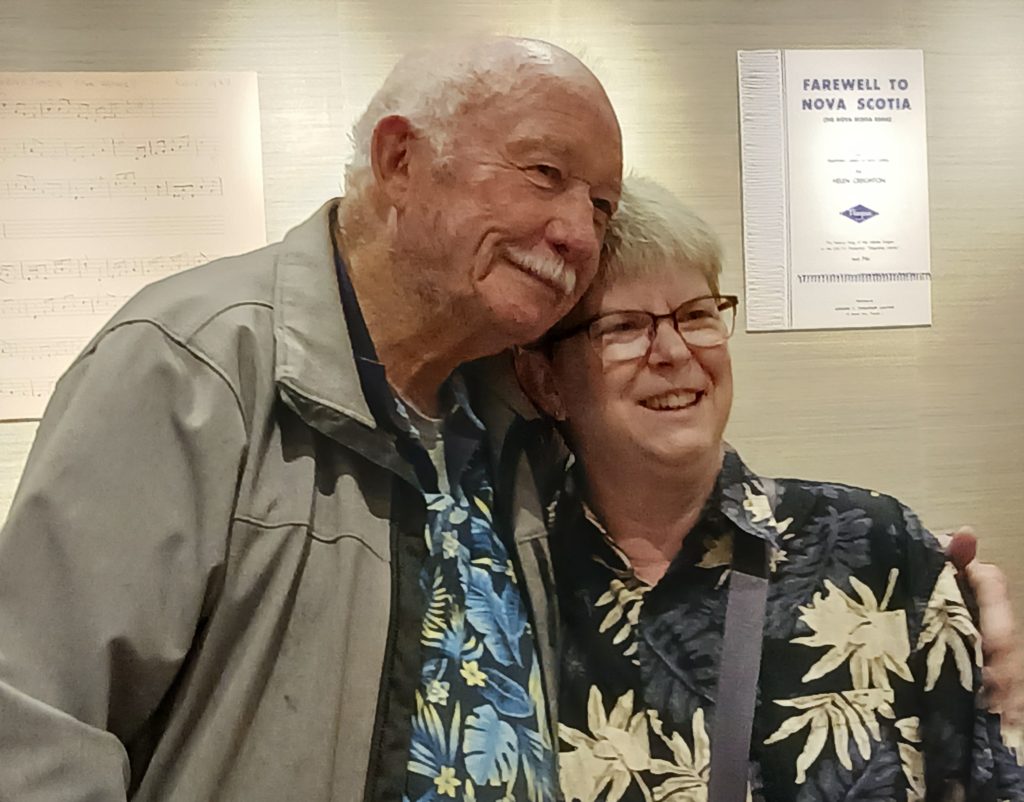 Eddie Dornan and Mickie Zinck (Helen’s grand niece). Eddie is the son of Angelo Dornan who Helen collected songs from many years ago.